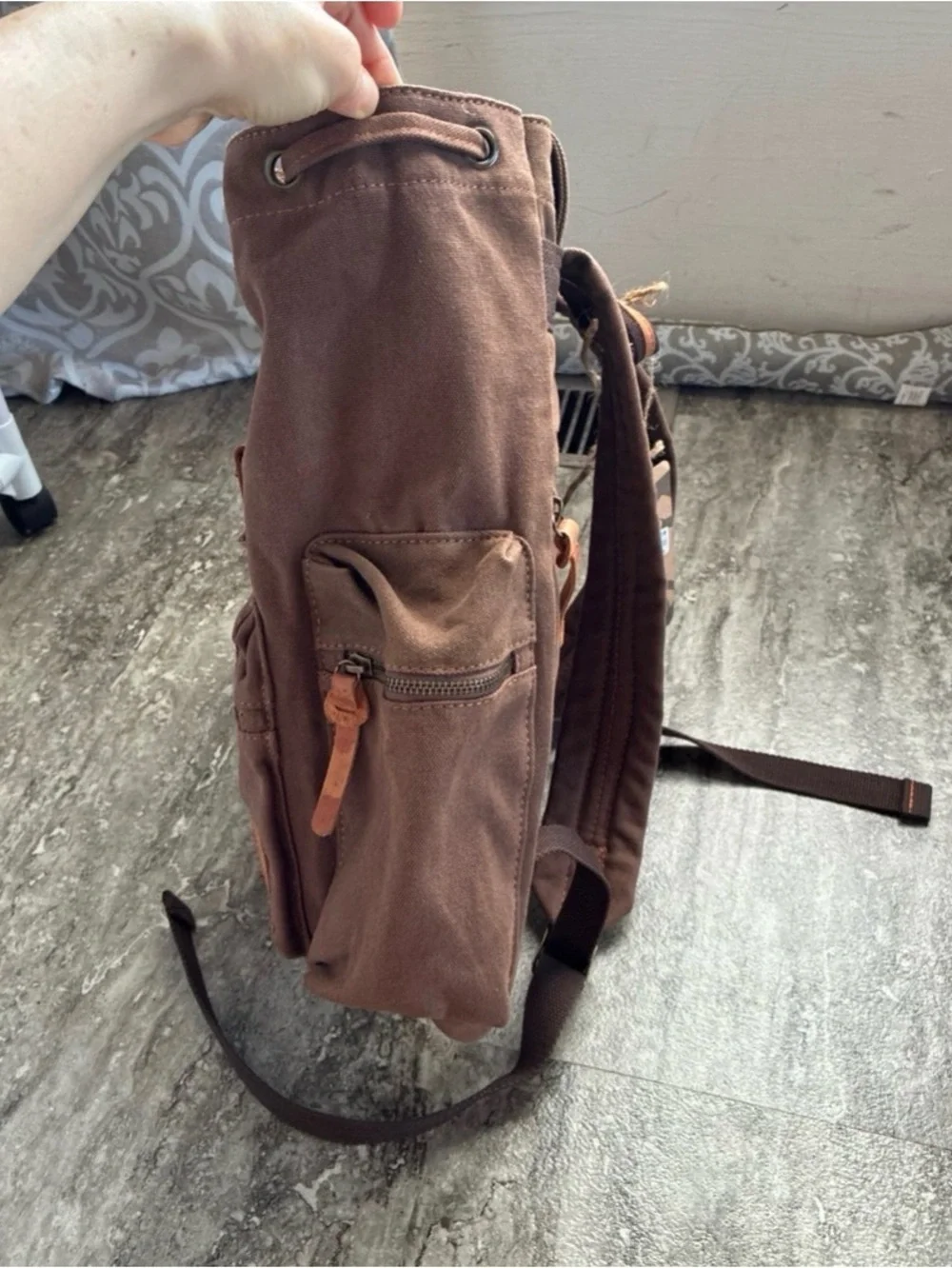 Augur Strauss & Co. JANS canvas backpack, NWT